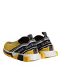 Dolce & Gabbana Yellow Black Slip On Sorrento Sneaker Shoes