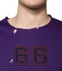 Dolce &amp; Gabbana Purple Cotton Round Neck Pullover Men Sweater