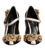 Dolce & Gabbana Multicolor Embellished Heels Pumps Shoes