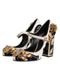 Dolce & Gabbana Multicolor Embellished Heels Pumps Shoes