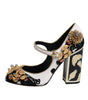 Dolce & Gabbana Multicolor Embellished Heels Pumps Shoes