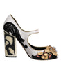 Dolce & Gabbana Multicolor Embellished Heels Pumps Shoes