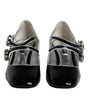 Escarpins Mary Jane en cuir verni noir et cristaux Dolce & Gabbana
