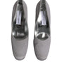 Dolce & Gabbana Gray Suede Leather High Heel Pumps Shoes