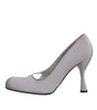 Dolce & Gabbana Gray Suede Leather High Heel Pumps Shoes