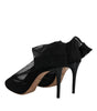 Dolce & Gabbana Black Nylon Stretch Mesh Sock Boots Shoes