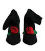Dolce & Gabbana Black Stiletto Heels Mid Calf Boots Shoes