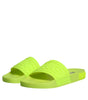 Dolce & Gabbana Green Rubber Slides Sandals Beachwear Shoes