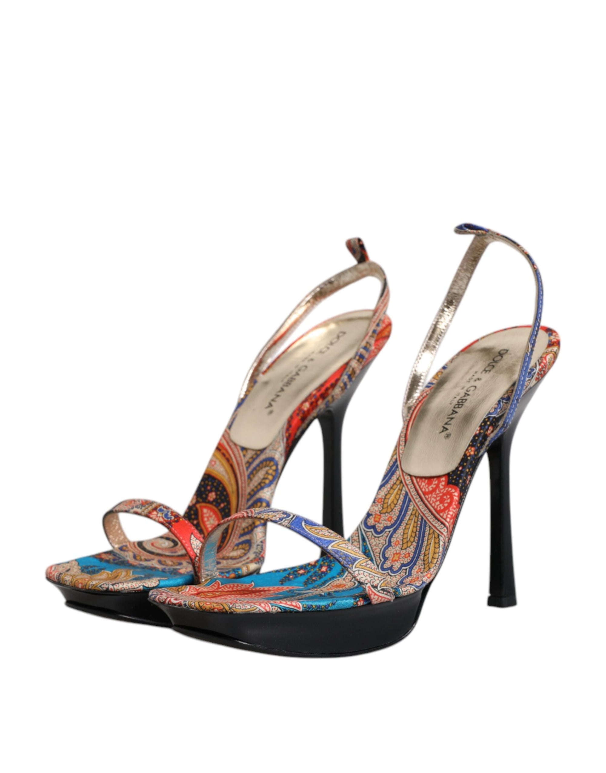 Sandales à talons hauts Dolce &amp; Gabbana à fleurs multicolores