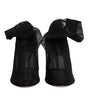 Bottes style chaussettes en maille de nylon noir Dolce &amp; Gabbana