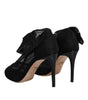 Bottes style chaussettes en maille de nylon noir Dolce &amp; Gabbana