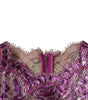 Dolce & Gabbana Metallic Fuchsia Floral Sheath Mini Dress