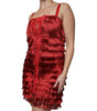 Dolce & Gabbana Red Lace Tassel Sleeveless Sheath Mini Dress