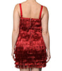 Dolce & Gabbana Red Lace Tassel Sleeveless Sheath Mini Dress