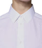 Dolce & Gabbana - Haut chemise à manches longues en coton blanc avec col