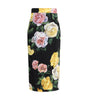 Jupe à motif roses et pivoines Dolce &amp; Gabbana