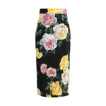 Jupe à motif roses et pivoines Dolce &amp; Gabbana