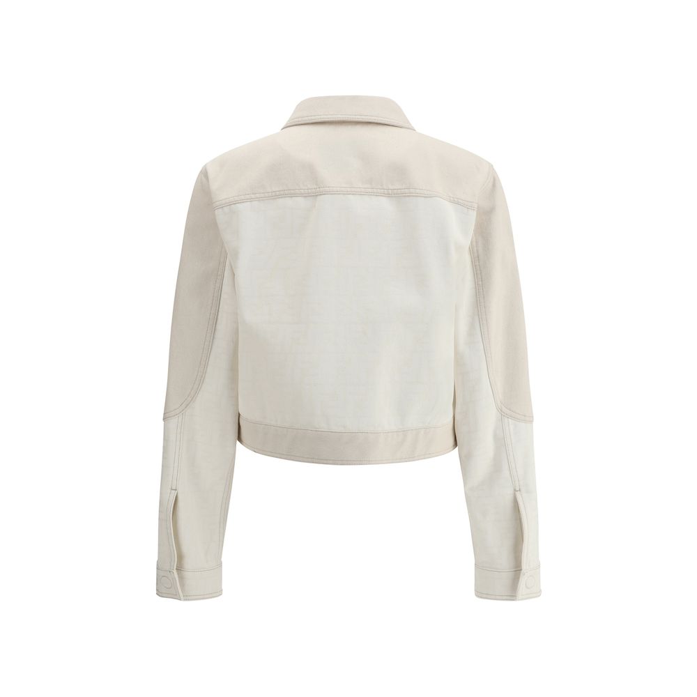 Veste en jean Fendi à imprimé FF