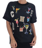 Dolce &amp; Gabbana Enchanted Crystal Embellished Black Sweater