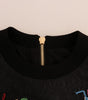 Dolce &amp; Gabbana Enchanted Crystal Embellished Black Sweater