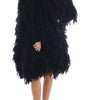 Dolce &amp; Gabbana Elegant Black Fringed Wool-Cashmere Sweater
