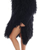 Dolce &amp; Gabbana Elegant Black Fringed Wool-Cashmere Sweater