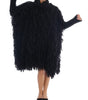 Dolce &amp; Gabbana Elegant Black Fringed Wool-Cashmere Sweater