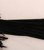 Dolce &amp; Gabbana Elegant Black Fringed Wool-Cashmere Sweater