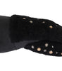 Dolce & Gabbana Studded Black Leather Gentleman's Gloves