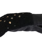 Dolce & Gabbana Studded Black Leather Gentleman's Gloves