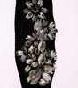 Dolce & Gabbana Crystal Embellished Black Knit Stockings