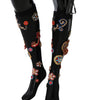 Dolce & Gabbana Elegant Embellished Crystal Stockings