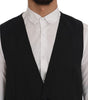 Dolce & Gabbana Gray Wool Stretch Vest