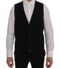 Dolce & Gabbana Black STAFF Cotton Rayon Vest