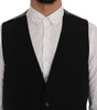 Dolce & Gabbana Black STAFF Cotton Rayon Vest