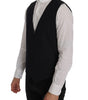 Dolce & Gabbana Blue Wool Stretch Vest