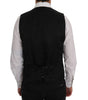 Dolce & Gabbana Blue Wool Stretch Vest