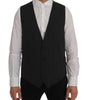 Dolce & Gabbana Gray Wool Stretch Vest