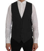 Dolce & Gabbana Gray STAFF Wool Stretch Vest