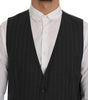 Dolce & Gabbana Gray STAFF Wool Stretch Vest
