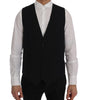 Dolce & Gabbana Blue STAFF Wool Stretch Vest