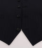 Dolce & Gabbana Blue STAFF Wool Stretch Vest