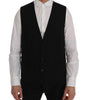 Dolce & Gabbana Black STAFF Wool Stretch Vest