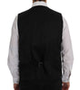 Dolce & Gabbana Black STAFF Wool Stretch Vest