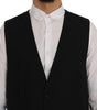 Dolce & Gabbana Black STAFF Wool Stretch Vest