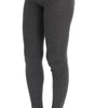 Dolce & Gabbana Chic Gray High Waist Cashmere Tights Pants
