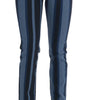 Dolce & Gabbana Chic Blue Striped Slim Fit Girly Jeans