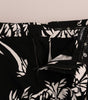 Dolce & Gabbana Black Tree Cotton Stretch Pants