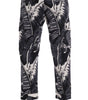 Dolce & Gabbana Gray Banana Leaf Cotton Pants