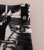 Dolce & Gabbana Gray Banana Leaf Cotton Pants